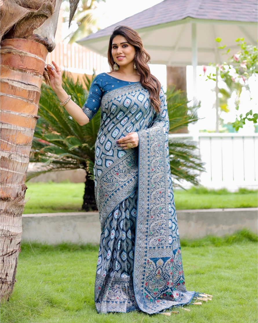 Kanakavalli Dreams - Azure Blue