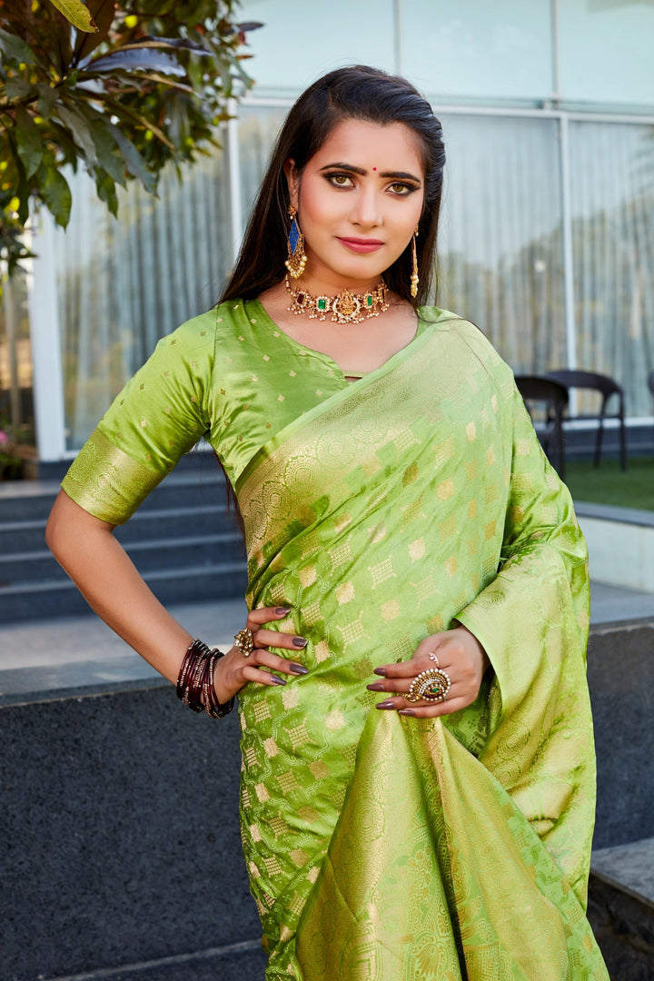 Chaandni Satin - Green