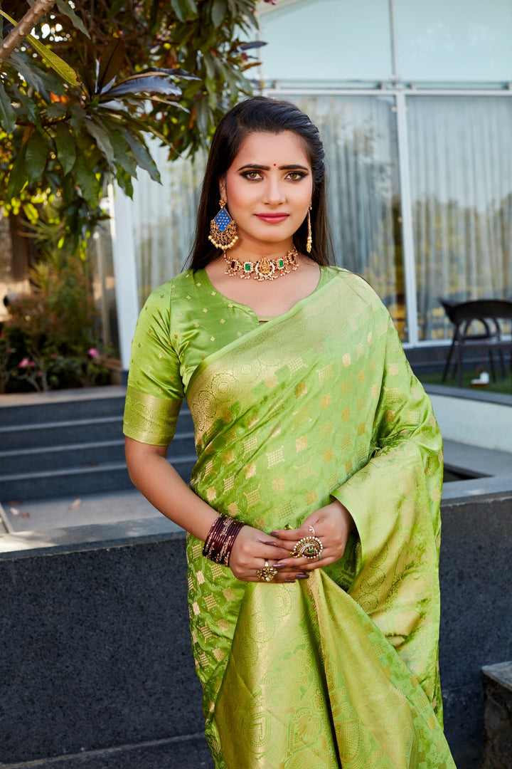 Chaandni Satin - Green