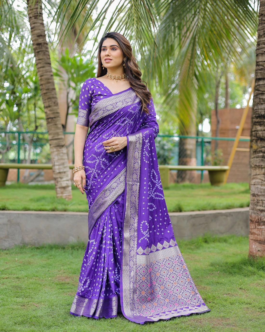 Saanjh Resham  Lavender