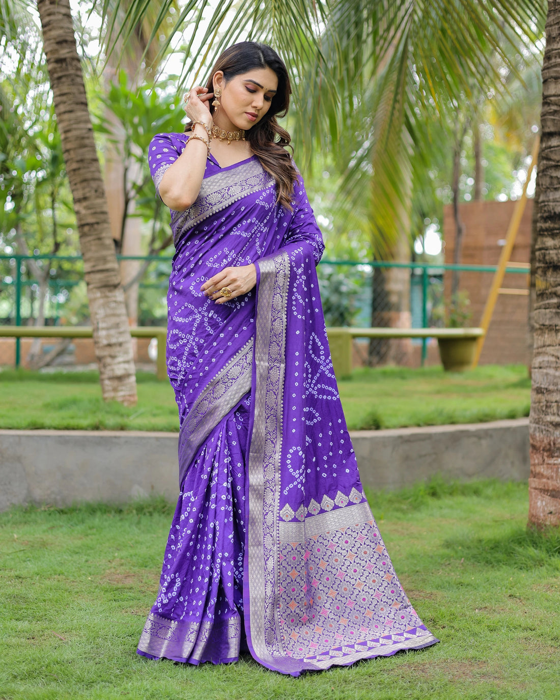 Saanjh Resham  Lavender