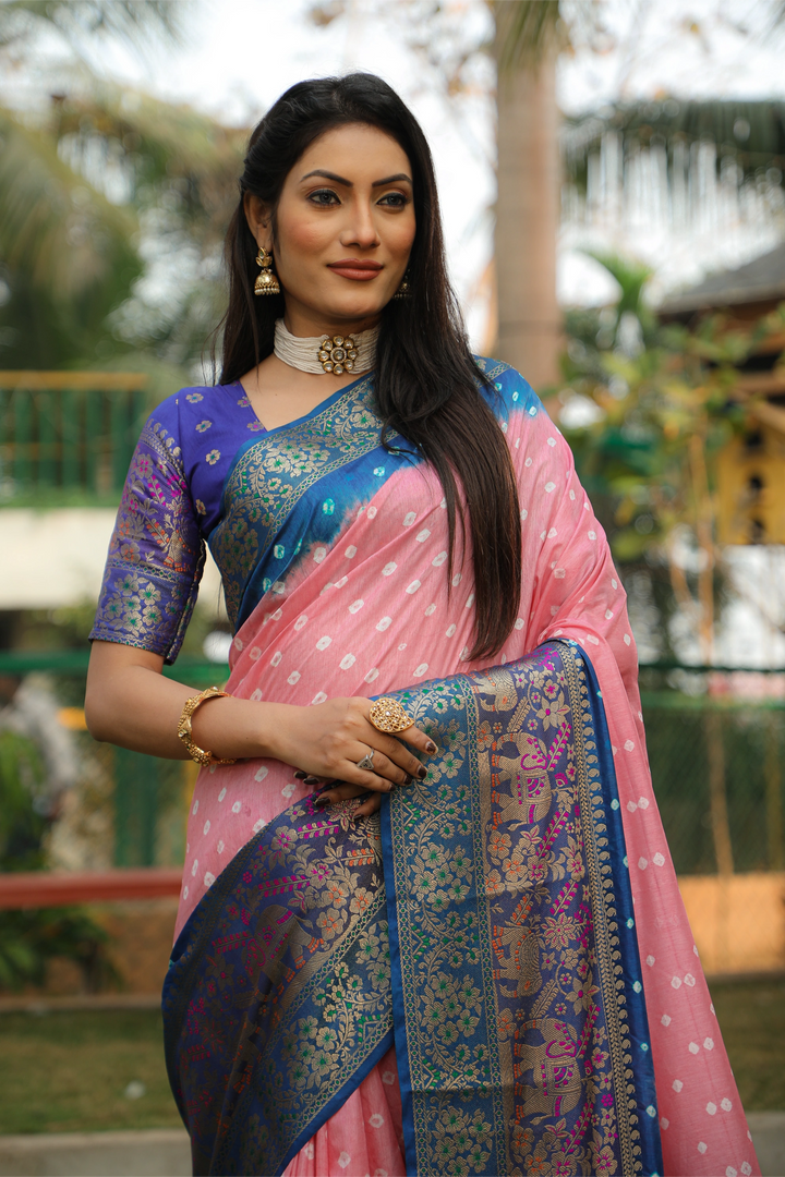 Rangrez Chronicles -  Pink and Royal Blue Elegance