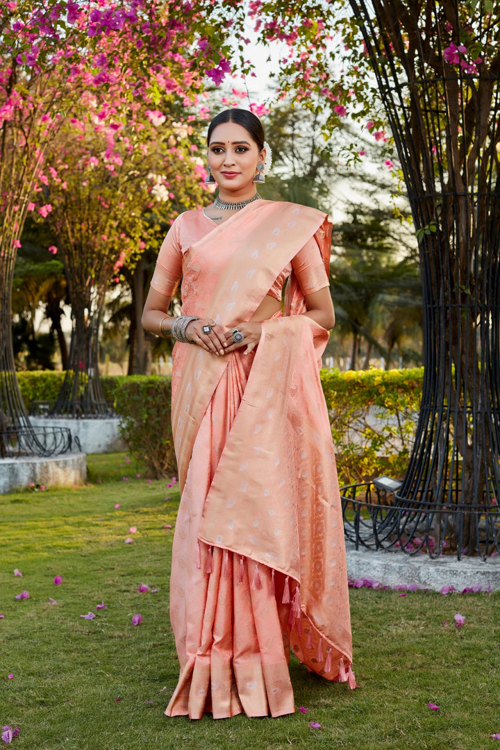 Meher-e-Moti  -  Peachy Pink