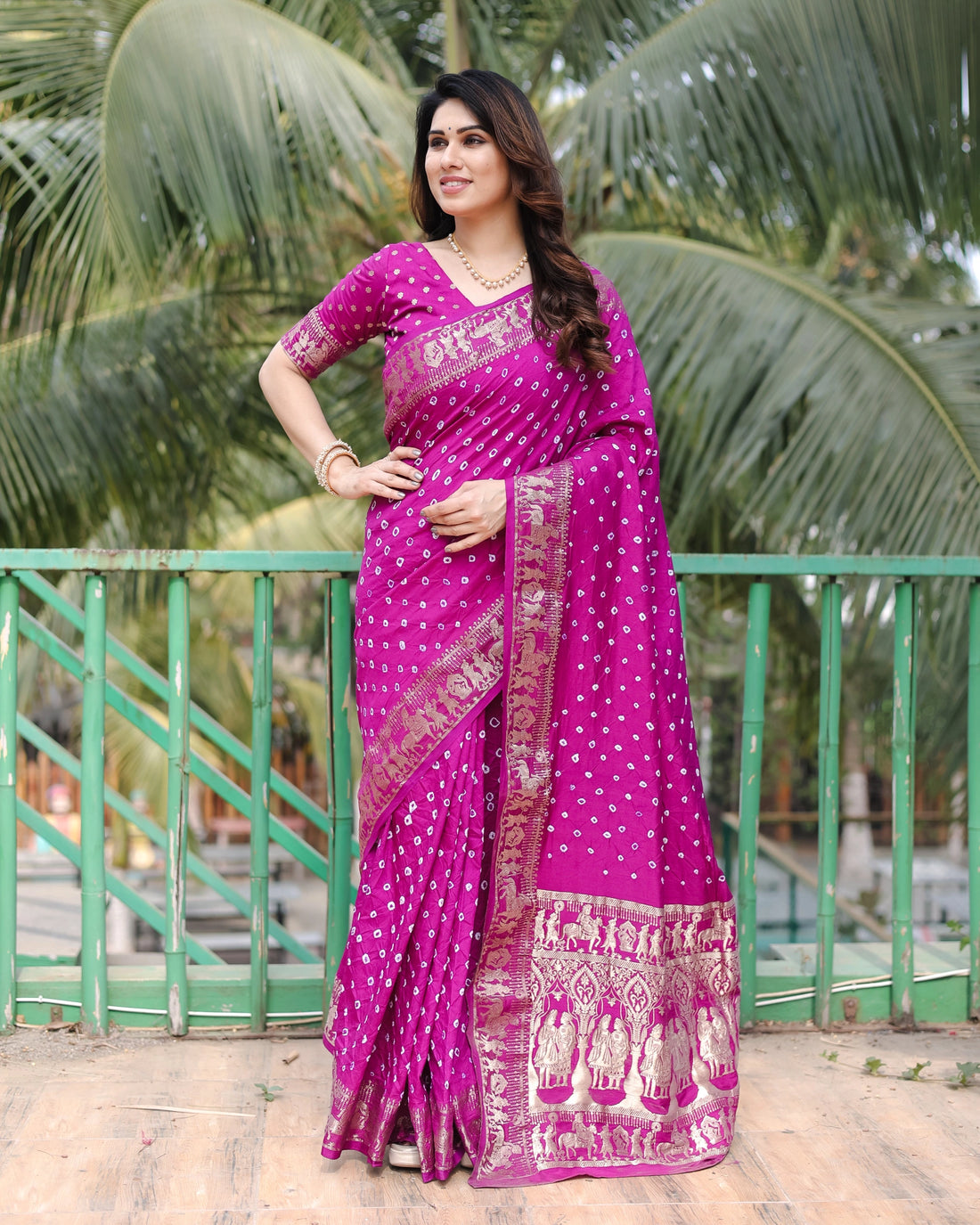 Rajsi Dola Fuchsia Pink