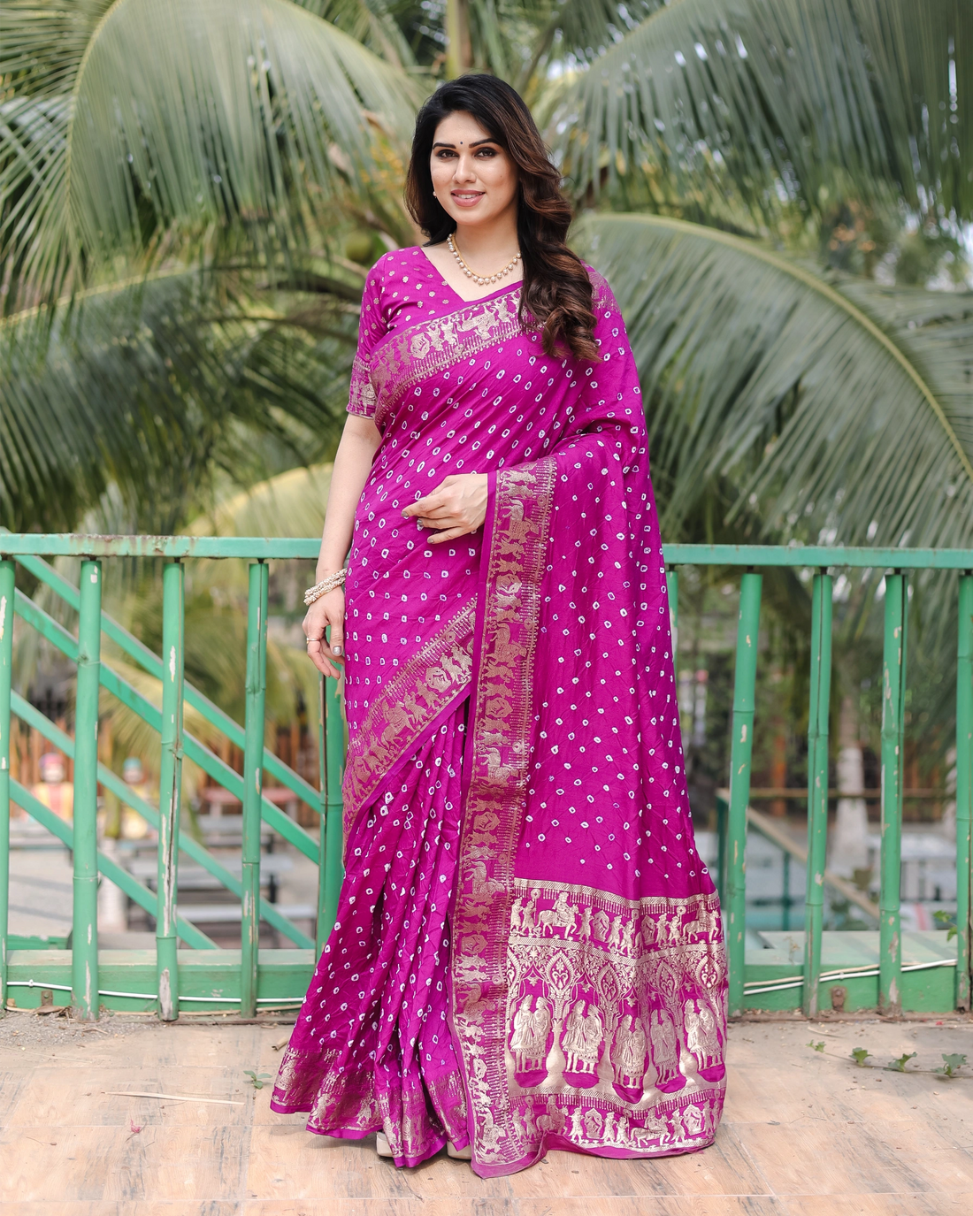 Rajsi Dola Fuchsia Pink