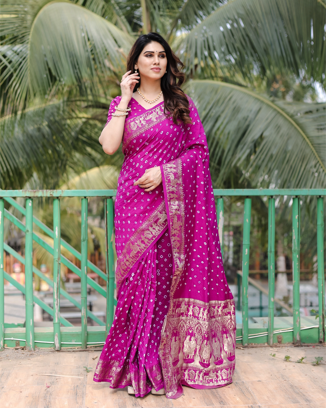 Rajsi Dola Fuchsia Pink