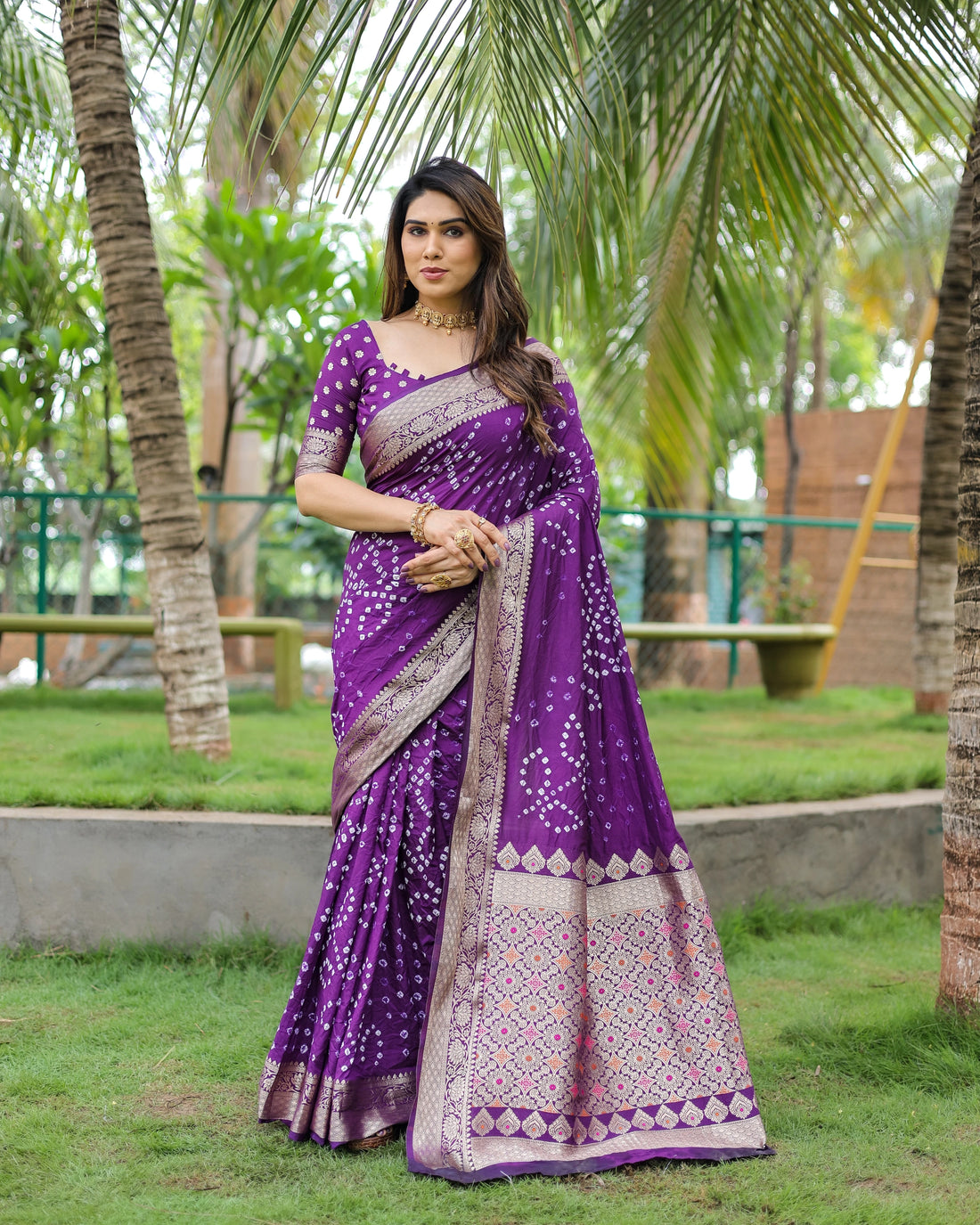 Saanjh Resham Purple