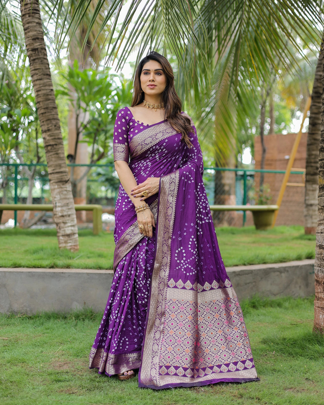 Saanjh Resham Purple