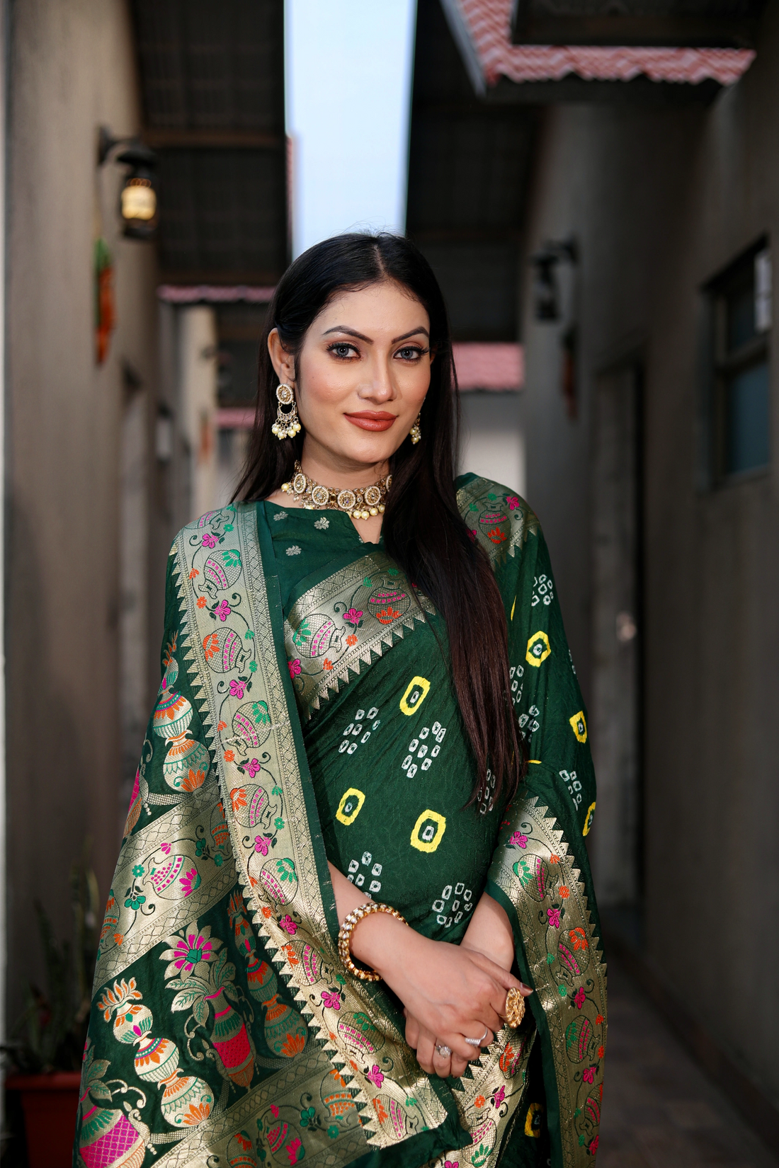 Sitara Sangam Emerald Green