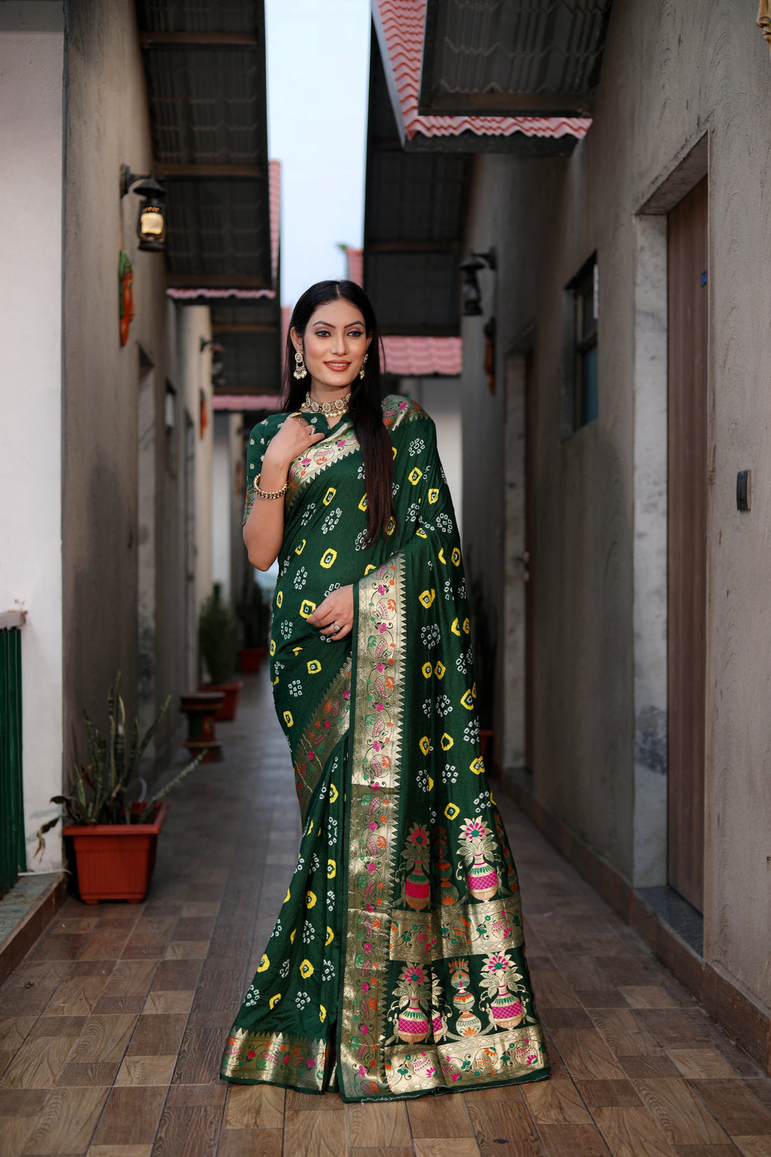 Sitara Sangam Emerald Green