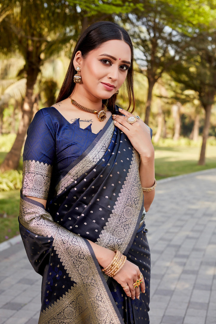 Anokhi Adaayein -  Midnight Teal Elegance