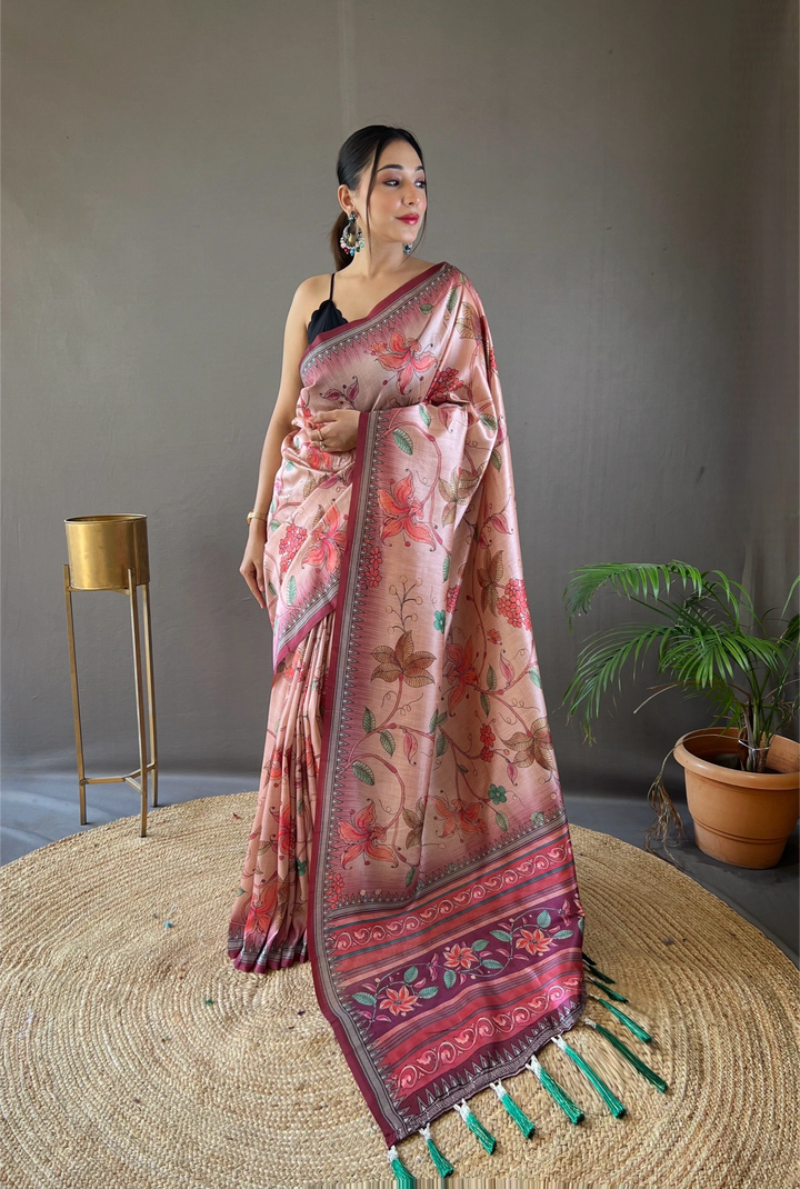 TheDailyLooms Sangam Silhouettes: Wine Whispers