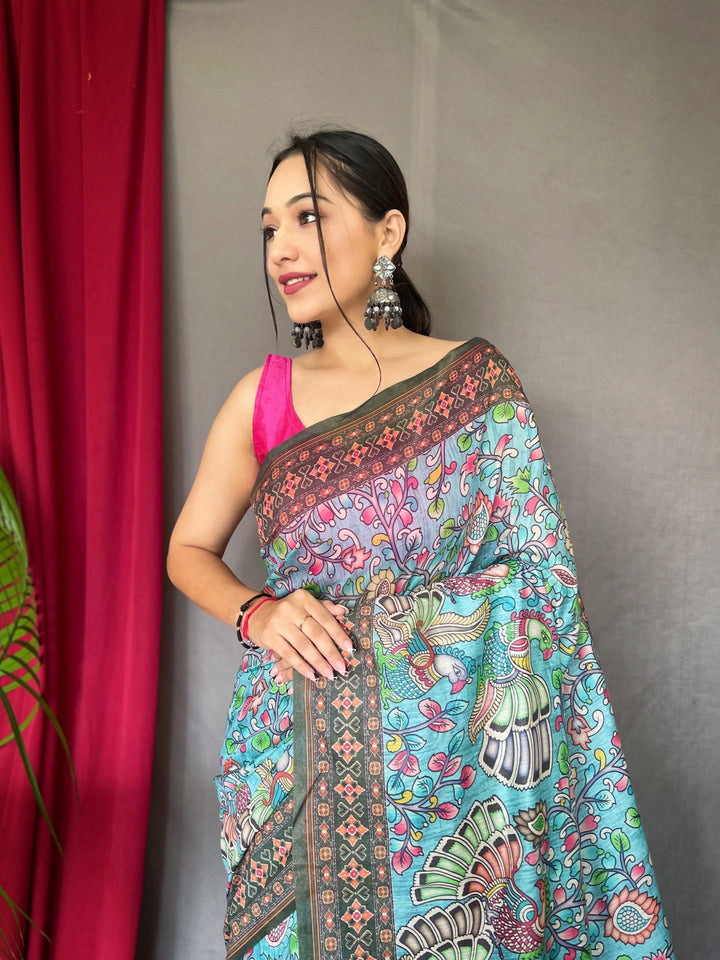 TheDailyLooms Sangeet Saanjh: Sky Blue