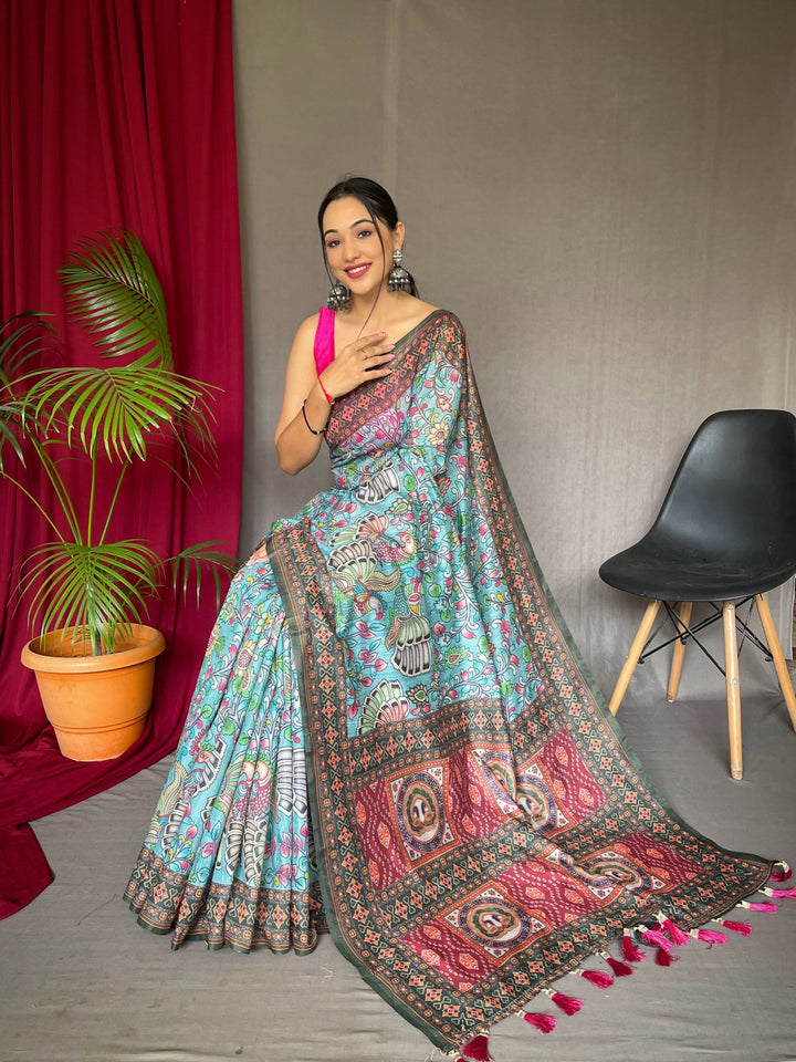 TheDailyLooms Sangeet Saanjh: Sky Blue