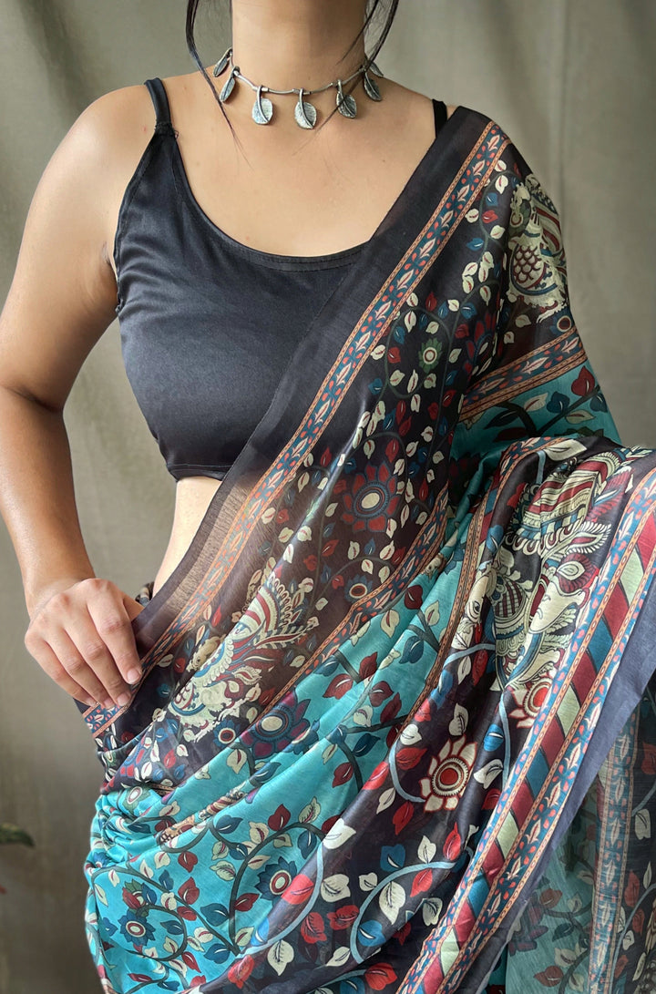 TheDailyLooms Vasantika - Neela Ambar