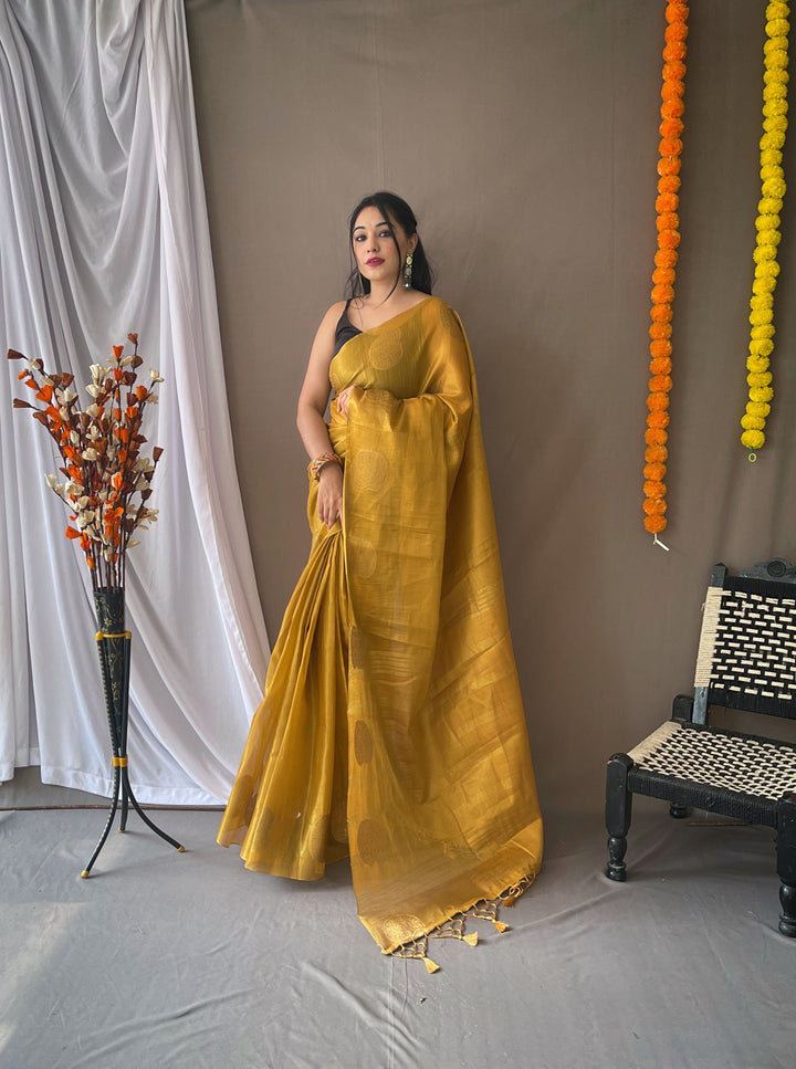 TheDailyLooms Zari Amrit - Golden Glory